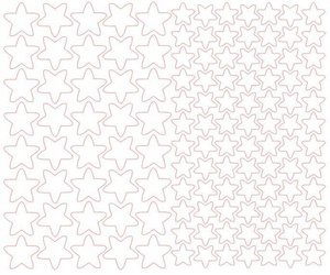 Naklejka na rower kask naklejki gwiazdki 124 sztuk biały matowy