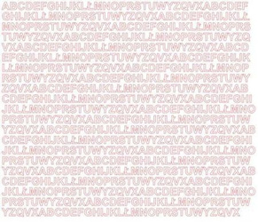 Naklejka litery samoprzylepne 7 mm naklejki białe z połyskiem