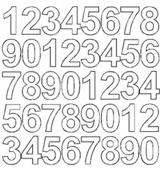 Naklejka cyfry samoprzylepne 3,5 cm naklejki białe z połyskiem